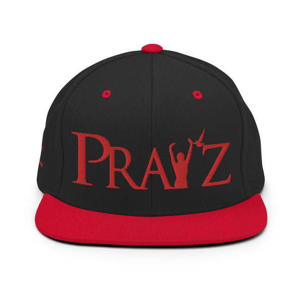 Pray'z Snapback Hat - Red & Black