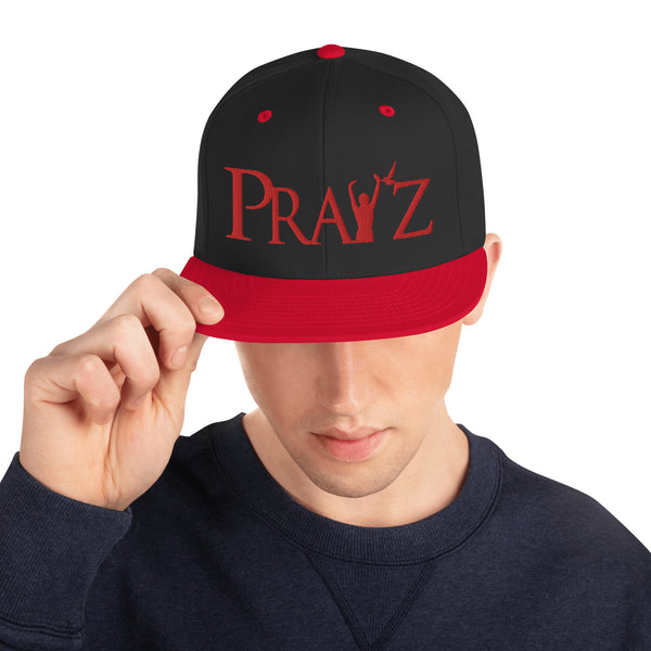 Pray'z Snapback Hat - Red & Black