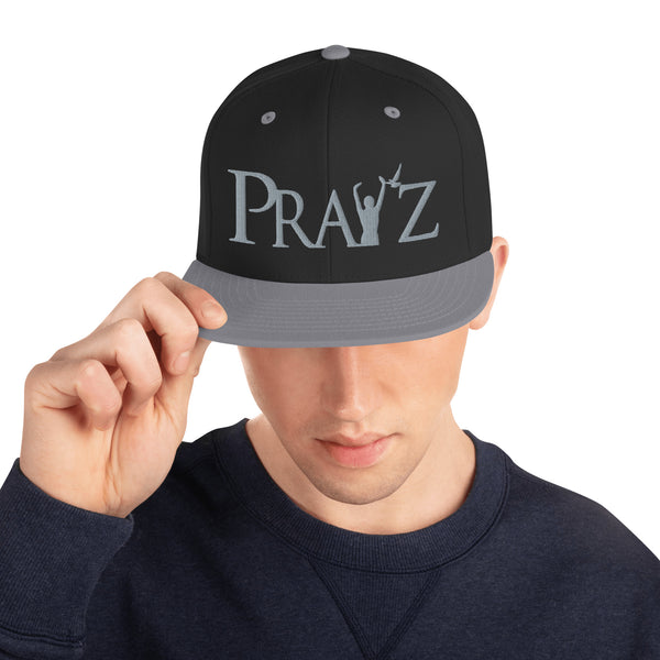 Pray'z Snapback Hat - Silver & Black