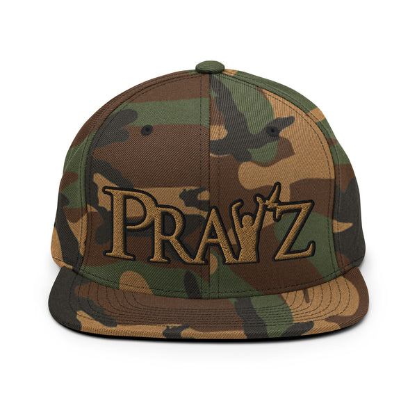 Pray'z Snapback Hat - Green Camo