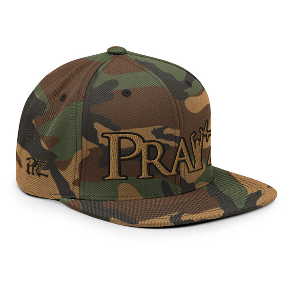 Pray'z Snapback Hat - Green Camo