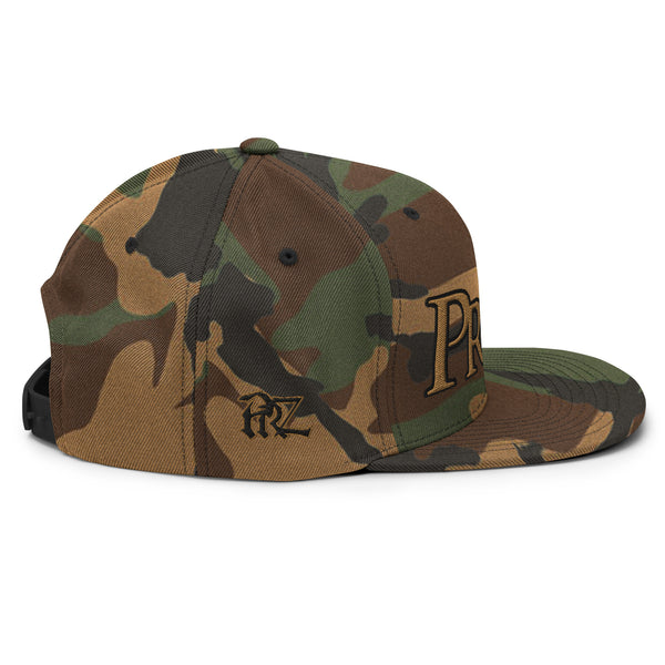 Pray'z Snapback Hat - Green Camo