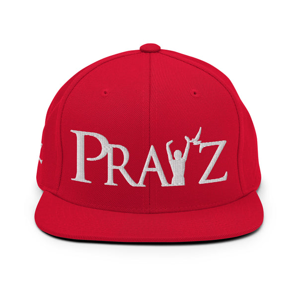 Pray'z Snapback Hat - Red & White