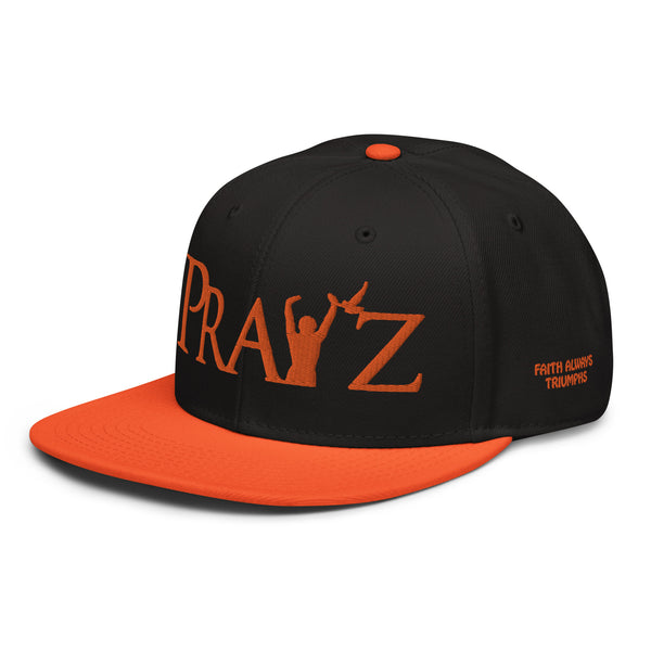 Pray'z Snapback Hat - Red & Orange