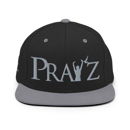Pray'z Snapback Hat - Silver & Black